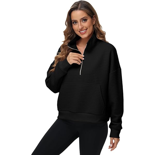 Vidifid Sudaderas De Gran Tamaño Para Mujer, Cuello Redondo, Punto Gofre, Estilo Casual, Sin Botones, De Manga Larga, Con Abertura Lateral, Tallas S-2XL, Verde