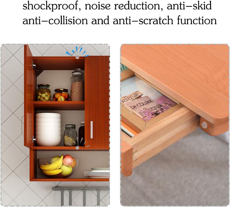 Rubber Feet Pads,128 Pieces Cupboard Door Stopper Soft Close Dampers Sticky Clear Bumper Pad for Cabinets Doors,Drawers and Surface Protection(Cylindrical) - Image 5
