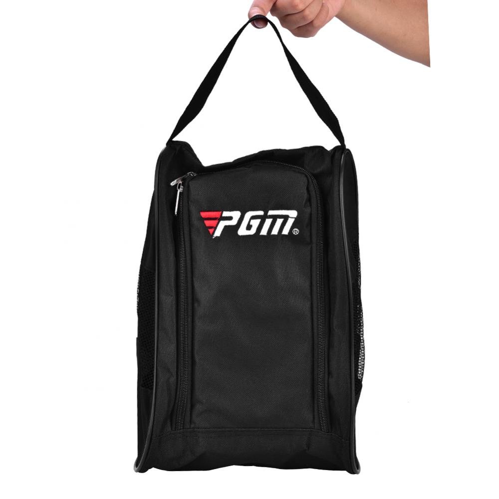 Shoes Case, Shoe Bag Men Women Travel Shoe Bag/Tote Case Waterproof Portable Breathable Shoes Pocket Pouch with Zipper Closure(Black)