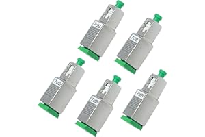 GWLIUNI 5Pcs 7dB SC for APC Fiber Optic Attenuator, Fiber Signal Attenuation Converter, SC Inserts Connector