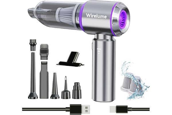 Handheld Car Vacuum Cleaner Cordless Powerful 22000Pa Strong Cyclonic Suction Blowing Brushless Motor Mini Portable Rechargea