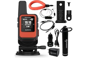 Wearable4U - Garmin inReach Mini 2 Marine Bundle, Compact Satellite Communicator, Portable Boating Handheld with Power Bundle