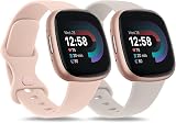 AK Silicone Sport Strap for Fitbit Sense 2 Sense Versa 3 4 – Pack B,L