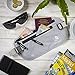 VENTURE 4TH Travel Money Belt - Slim Passport Holder RFID Blocking Travel Pouch to Protect Cash, Credit Cards and Travel Documents (Silver)