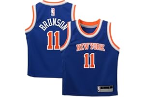 OUTERSTUFF Jalen Brunson New York Knicks NBA Kids 4-7 Blue Icon Edition Player Jersey