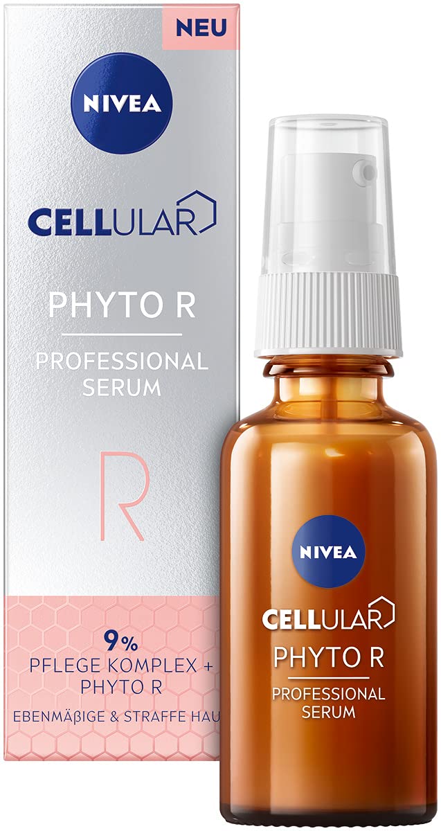 NIVEA Cellular Professional Serum Phyto R (30 ml), Vegetable Alternative to Retinol Serum, Moisturising Anti-Wrinkle Serum for a More Even Complexion