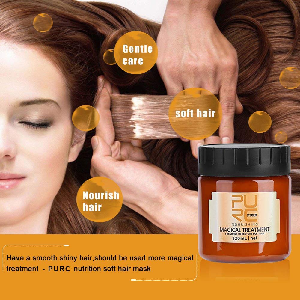 Magical Treatment Hair Mask 120ML, 2020 Advanced Molecular Hair Roots Treatment 5 Seconds Repairs Damage Hair Root Hair Tonic Keratin Hair & Scalp Treatment : Beauty