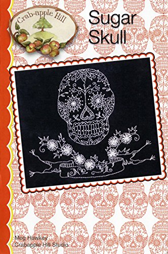 Sugar Skull Halloween Embroidery Pattern by Meg Hawkey From Crabapple Hill Studio #338 6 3/4" x 8" - Thumbnail 2