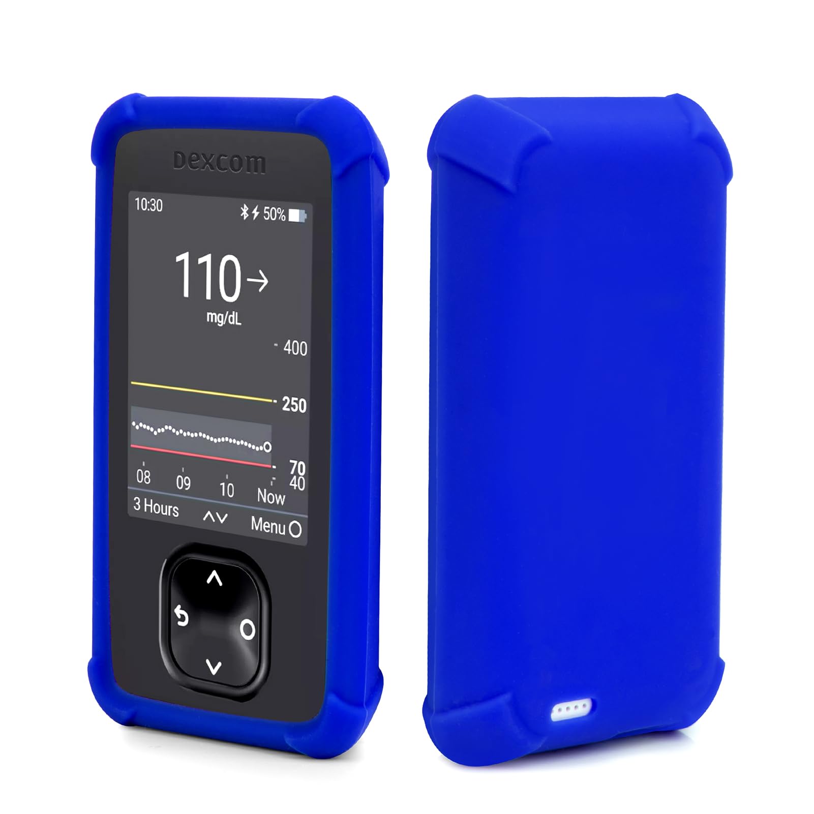 Dexcom G7 Receiver Cover Silicone - Shockproof Receiver Case Anti-slip Anti-drop Dexcom G7 Silicone Case by YOUSHARES(Blue)