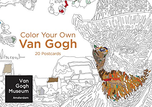Color Your Own Van Gogh 20 Postcards by Van Gogh Museum Amsterdam