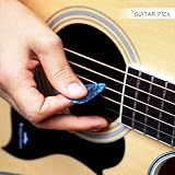 kuou Guitar Picks 20 Pcs Celluloid Plectrums 0.46-1.2mm Assorted Case view 5
