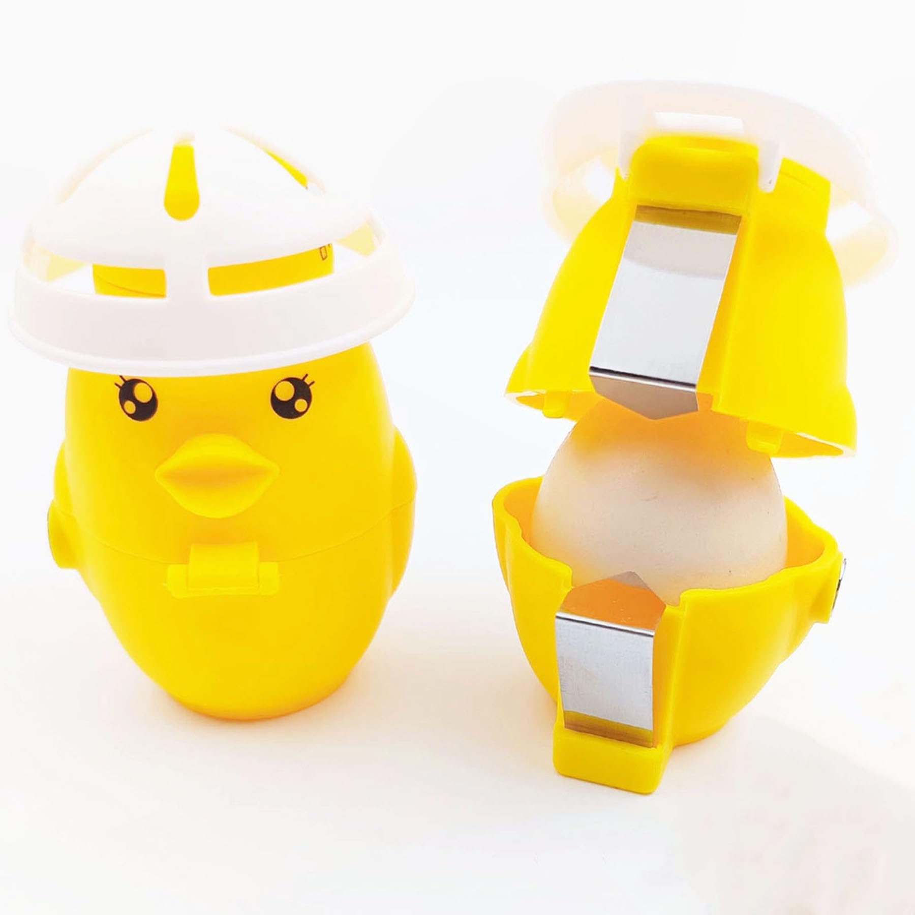 Photo 1 of 5-in-1 Multi-Purpose Egg Shell Opener,Fridge Magnets,Egg Separator for Raw Eggs,Egg Piercer,Egg Cracker,Hard Boiled Egg Peeler with Safety Lock for Kitchen Home Patent Design 1PC