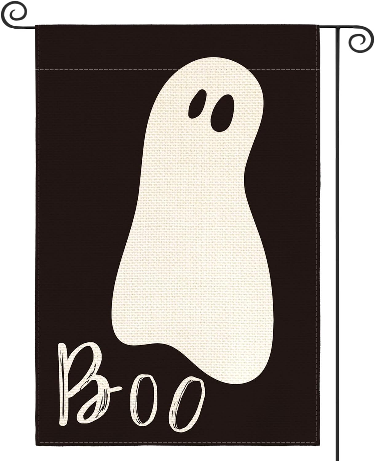 Flags - AVOIN colorlife Ghost Spooky Halloween Boo Garden Flag Double Sided Outside, Holiday Yard Outdoor Decorative Flag 12 x 18 Inch