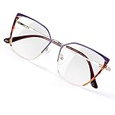 DOERAYMI Blue Blockers Glasses for Women, Bluelight Glasses with Cat Eye Frame for Style, Comfort, Eye Strain Relief