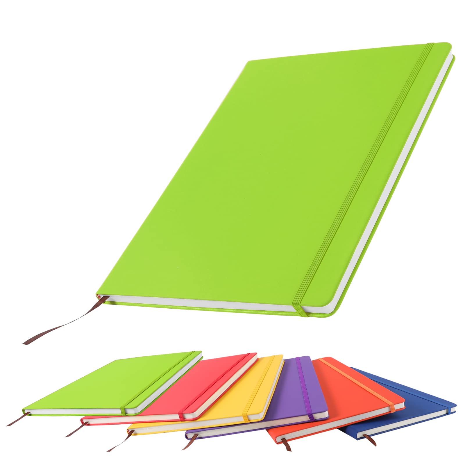 A4 Notebook, Notebook A4 Note Book A4 Notepad The Notebook for School Office Home Business Writing Pads & Diaries Taking 160 Pages (80 Sheets)-Green