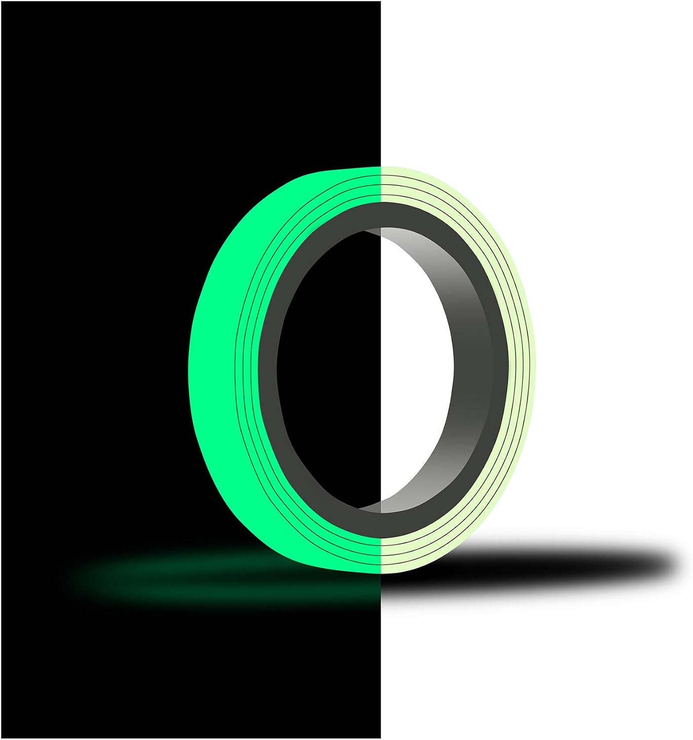 10 m Decorative Strips Noctilucent Film Self-Adhesive Luminous Tape Luminous Film Fluorescent Strong Luminosity (10 mm Width)