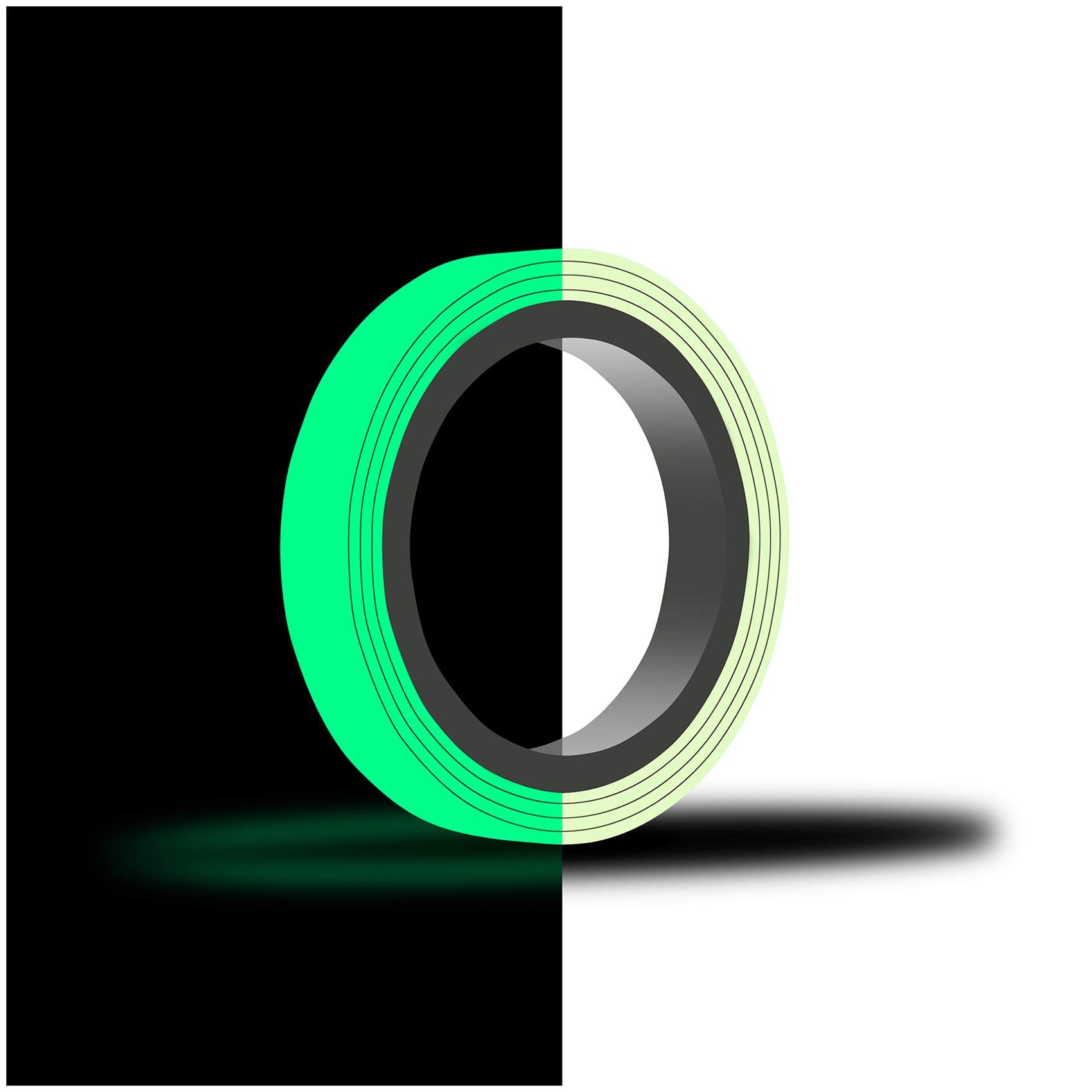 10 m Decorative Strips Noctilucent Film Self-Adhesive Luminous Tape Luminous Film Fluorescent Strong Luminosity (10 mm Width)