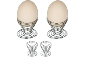 4 Pcs Egg Cup Wire Tray Rack Boiled Eggs Holder Storage Organizer Exquisite Workship Clever Design