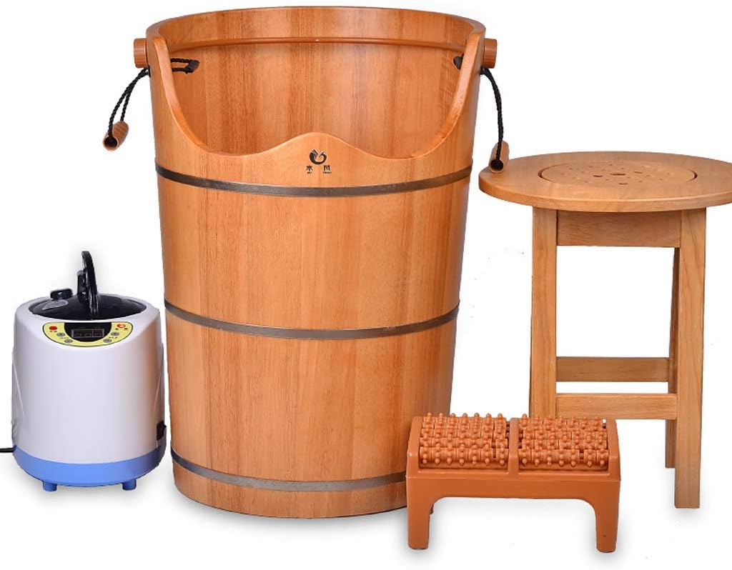 Udxvsdfhd Masajeador de pies Baño de pies Barril de fumigación Cubo de