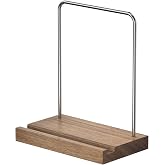 KORRTFID Now Playing Vinyl Record Stand, Vinyl Display Holder for Albums and LP Storage, Holds any Size Records (Walnut)