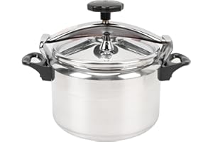 Aluminum Pressure Cooker, 7L Large Capacity Professional Pressure Canner with Non Coating, Dual Ears, Pressure Pot for Gas St