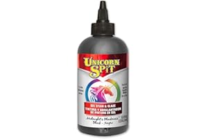 Unicorn SPiT 5771010 Gel Stain and Glaze, Midnight's Blackness 8.0 FL OZ Bottle