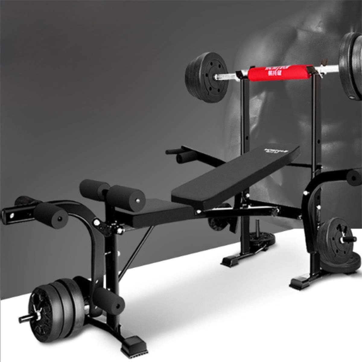 Weight Bench Sit Up Bench Adjustable Folding with Dip