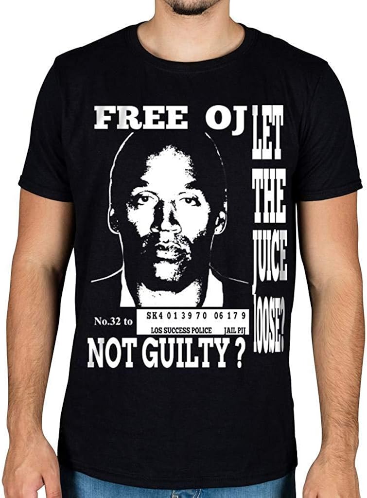 Annabguillaume Men S Free Oj Simpson Cool T Shirt Casual Tees Black Xx Large Amazon Ca Clothing Accessories