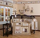 GEENNY Boutique 13 Piece Crib Bedding Set, Baby Teddy Bear