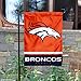 Denver Broncos Double Sided Garden Flag