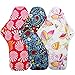 wegreeco Reusable Menstrual Pads for Women - Reusable Sanitary Pads | Reusable Panty Liners | Soft Cloth Menstrual Pads - 5 Pack, 1 Cloth Wet Bag (X-Large, Butterfly)