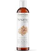 Sesame Seed Oil 8 fl. oz. – Cold Pressed, 100% Pure & Natural Carrier for Skin, Face, Body, Hair, and Cooking. Great for DIY Creams, Lotions, and Lip Balms.