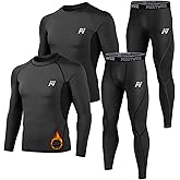 Thermal Underwear for Men, Winter Base Layer Set Tops & Long Johns Winter Ski Cold Weather Gear for Heat Retention