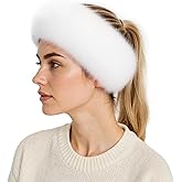 SMILETERNITY Faux Fur Furry Ear Headbands Elastic Hairbands Casual Warmers Headwear for Halloween Party