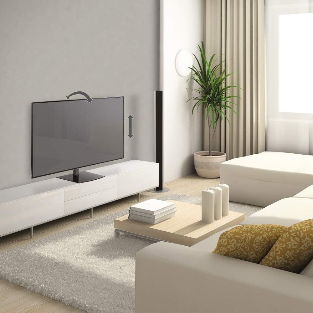 Barkan S320.B Tabletop TV Mount, 13, 65 inch Swivel & Tilt Flat / Curved TV Stand Base, Holds Up to 36kg, Patented - Image 3