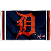 WinCraft Detroit Tigers Logo 3x5 Foot Grommet Banner Flag
