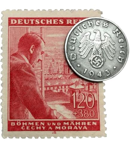 Rare Nazi Swastika 1 Reichspfennig German Coin World War 2 WW2