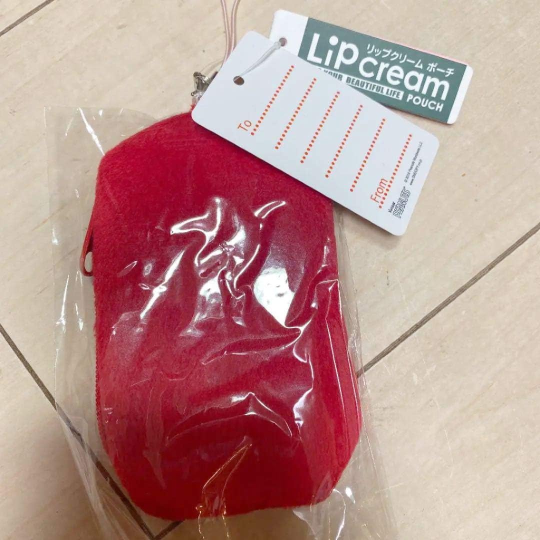 Amazon Co Jp スヌーピーリップクリームポーチ ストラップ 赤 ホビー