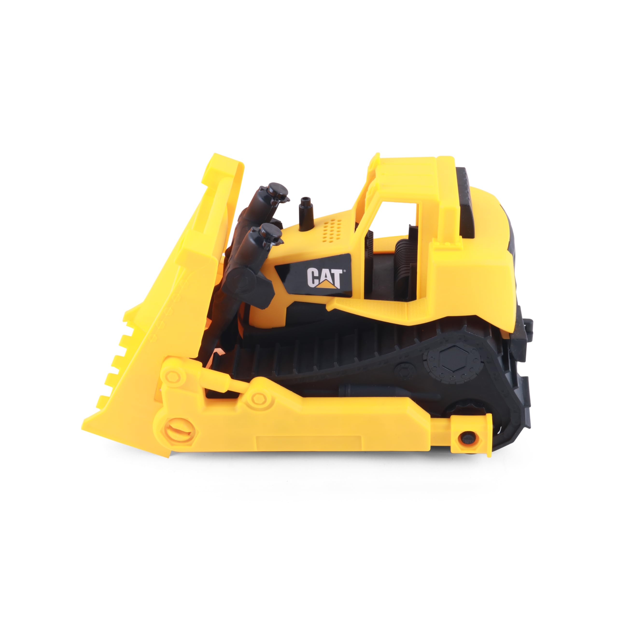 CAT Construction Toys, 15" Bulldozer Construction Toy, Ages 2+, Sturdy Plastic, No Batteries Required, Tough Rigs Series