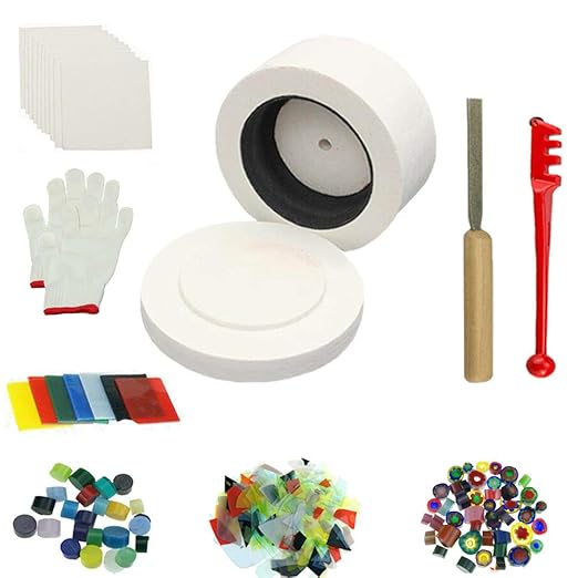 Jiajie - Juego de 9 moldes de microondas para fusibles de Cristal ...