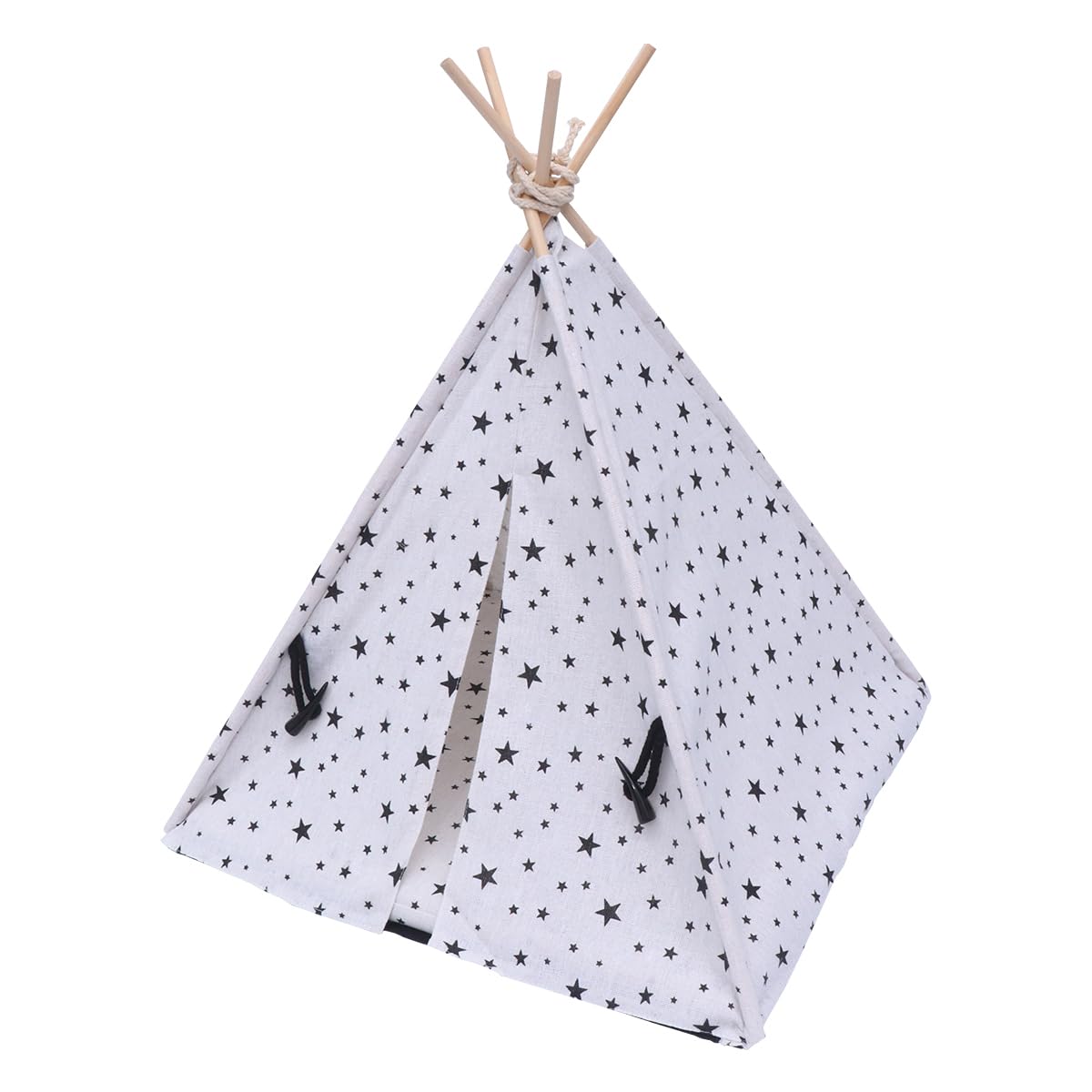 UKCOCO Pet House Pet Bed Teepee Dog Pet Teepee Dog Tents Portable Cat Bed with Bed Pet for s and Cats 43 x 43 x 53 cm with Portable Breathable