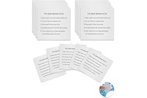 CICITOYWO 15 Pieces Self-Adhesive TPU Pool Patch Repair Kit Vinyl Inflatable Pool Patches for Swimming Pools, Inflatable Boats, Air Mattresses, Bounce Houses, Tent, Canvas, Inflatable Toys