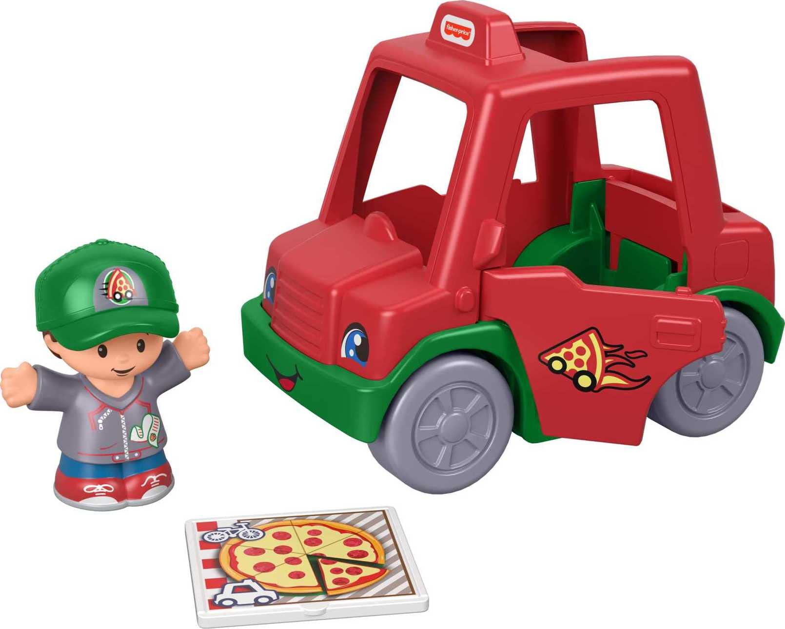 Fisher-Price Little People Vehicle and Figure - Pizza Delivery Man