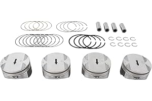 Charouse 12578324 4Pcs Engine Pistons Rings Kit Compatible with Buick LaCrosse Chevy GMC Terrain Pontiac Saturn Equinox HHR Malibu 2.4L 12578326, 12593744