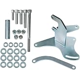 Vroelos Car Air Conditioning Compressor Bracket, Right Short Water Pump Bracket Compatible with Small Block Chevy SBC for Small Block Chevy Air Conditioning