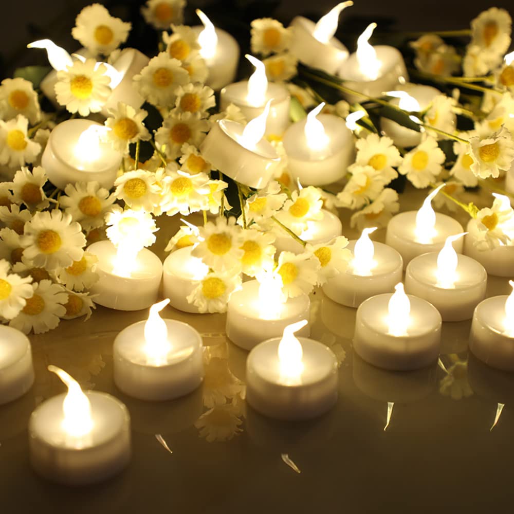 Topstone LED Tea Light,Flickering Flameless Candle with Remote Control