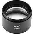 Objective Lens KP - 0.5X Auxiliary Stereo Microscope Assisted Stereoscopic Microscope Objective Lens for Industry Video Microscope 1-7/8" 48mm Mounting