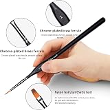 Golden Maple 15PC Miniature Detail Brush Set With Case Black view 3