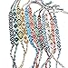 RIMOBUL Nepal Style Woven Friendship Bracelets - 12 pack - Earth