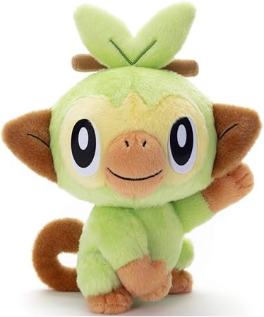Amazon ポケットモンスター ポケモン キミにきめた ポケモンゲット ぬいぐるみ サルノリ 高さ約23cm ぬいぐるみ おもちゃ